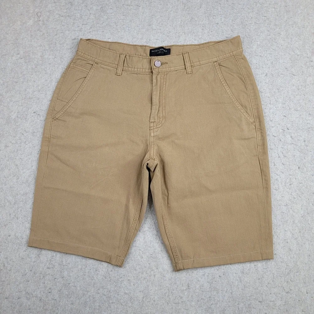 Banana Republic Athletic Fit Shorts Mens 32x30‎ Beige 10